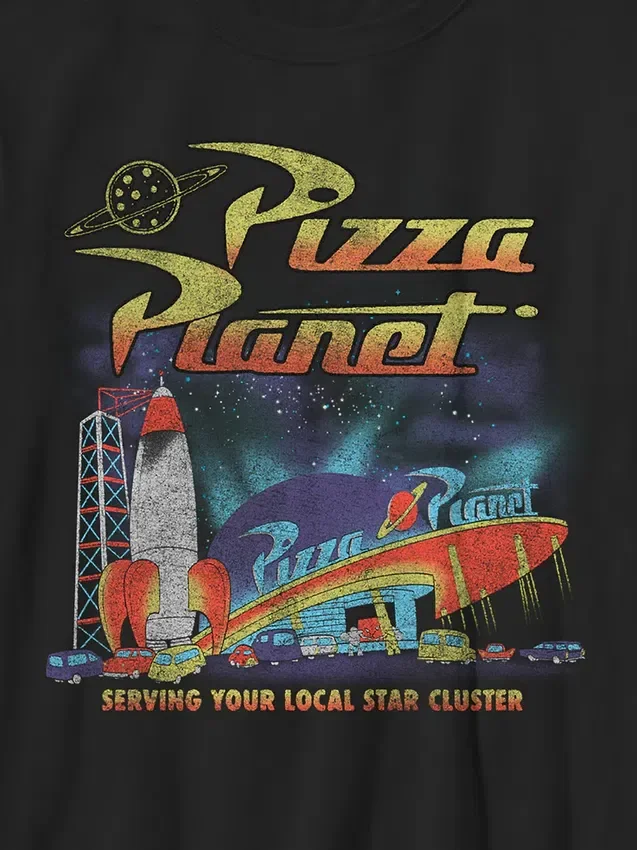 Maglietta con stampa "Pizza Planet" di Toy Story per bambini