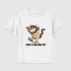 Maglietta con stampa "Where the Wild Things Are" per bambini