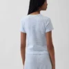 Maglietta da pigiama in maglia pointelle