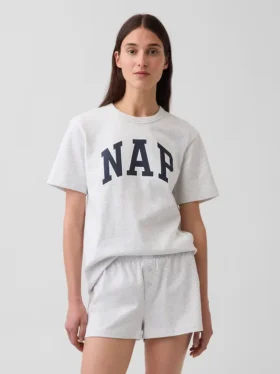 Maglietta da pigiama oversize con logo Nap