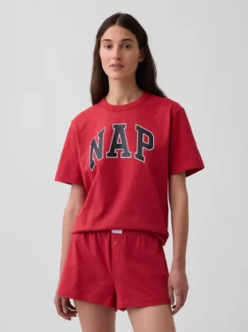 Maglietta da pigiama oversize con logo Nap