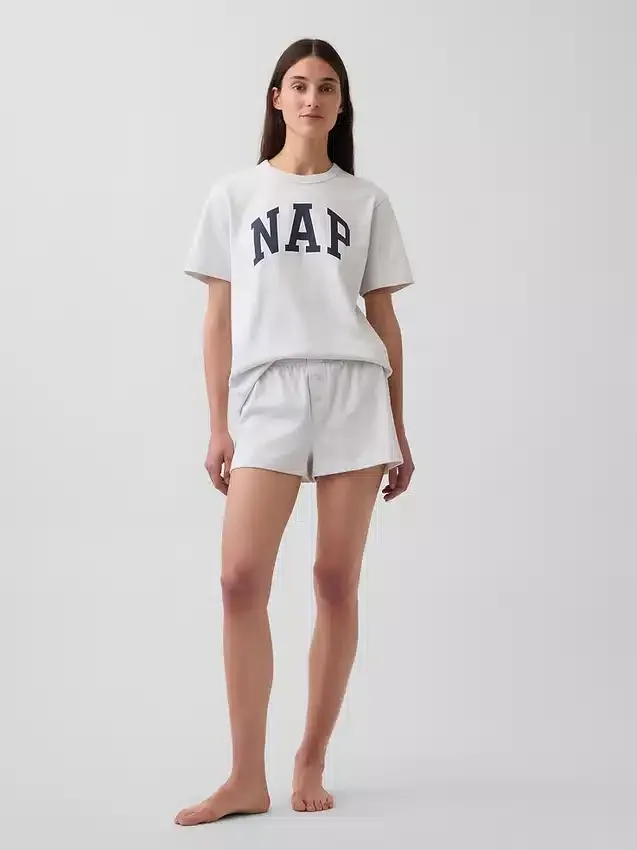 Maglietta da pigiama oversize con logo Nap