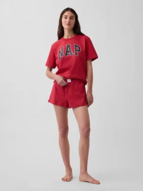 Maglietta da pigiama oversize con logo Nap