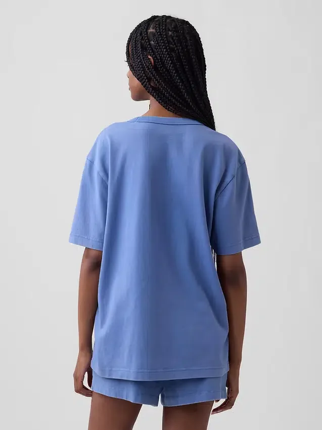 Maglietta da pigiama oversize con logo Nap