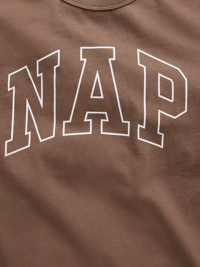 Maglietta da pigiama oversize con logo Nap