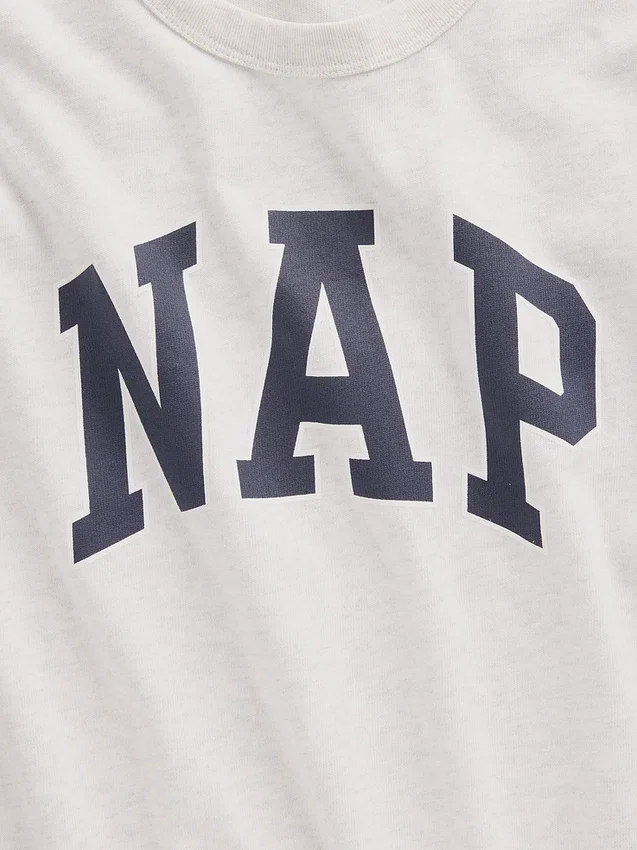Maglietta da pigiama oversize con logo Nap