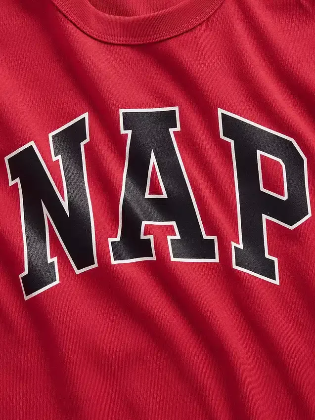 Maglietta da pigiama oversize con logo Nap