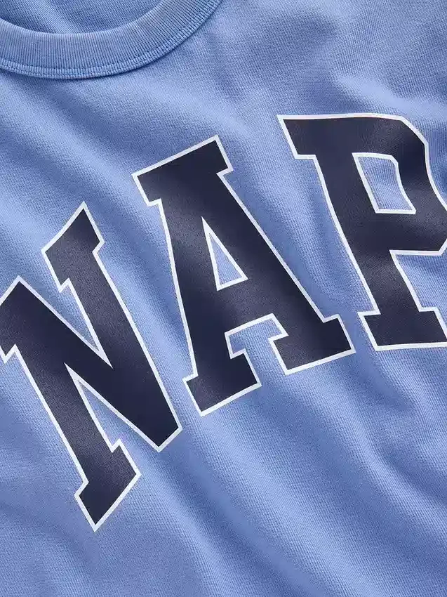 Maglietta da pigiama oversize con logo Nap