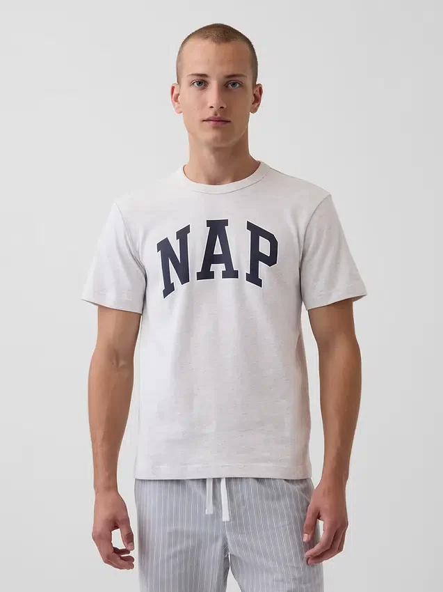 Maglietta da pigiama oversize con logo Nap