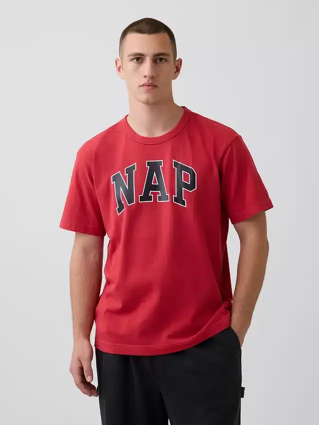 Maglietta da pigiama oversize con logo Nap
