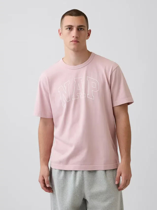 Maglietta da pigiama oversize con logo Nap