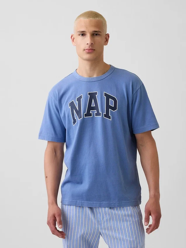 Maglietta da pigiama oversize con logo Nap