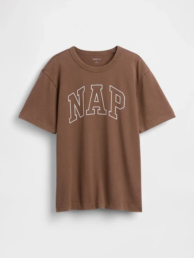 Maglietta da pigiama oversize con logo Nap