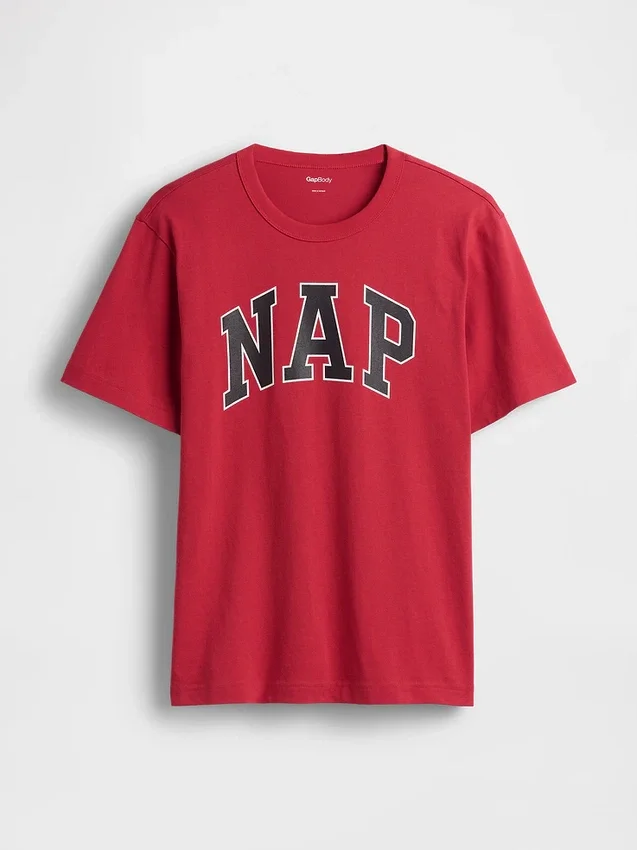 Maglietta da pigiama oversize con logo Nap