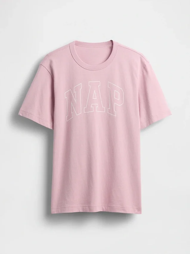 Maglietta da pigiama oversize con logo Nap