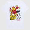 Maglietta grafica a maniche corte in pantaloncini per bambini Marvel Iron Man Doodle