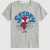 Maglietta grafica a maniche corte in pantaloncini per bambini Marvel Spidey Doodle