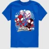 Maglietta grafica a maniche corte Marvel con Spidey e amici per bambini piccoli in pantaloncini