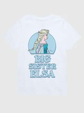 Maglietta grafica a maniche corte “Toddler Frozen Big Sister Elsa” in pantaloncini