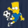 Maglietta grafica da calcio per bambini con Bart Simpson
