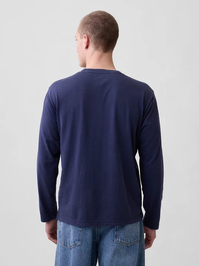 Maglietta Henley dal taglio morbido