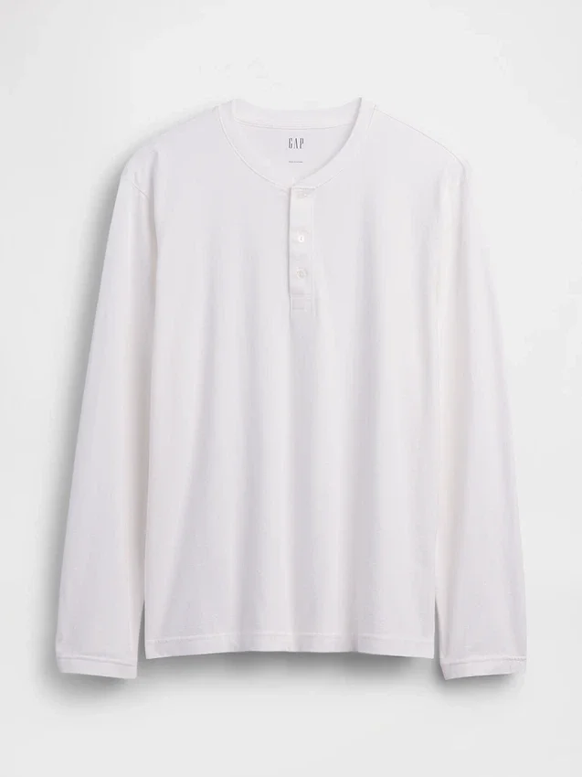 Maglietta Henley dal taglio morbido
