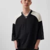 Maglietta in jersey con logo oversize Ouigap
