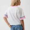 Maglietta oversize squadrata con stampa per bambini