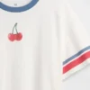 Maglietta oversize squadrata con stampa per bambini