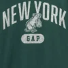 Maglietta per bambini con stampa "New York" e bordi a contrasto, vestibilità comoda