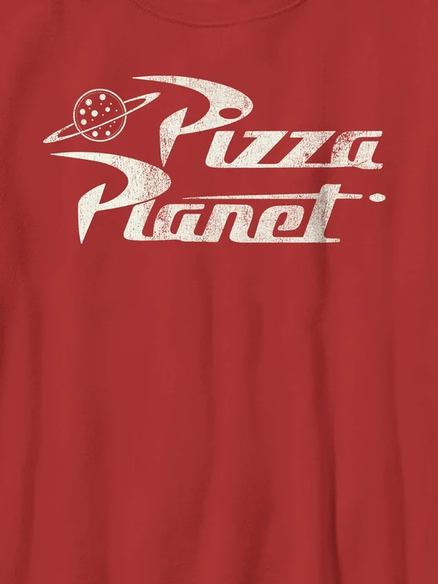 Maglietta per bambini Toy Story con motivo pizza vintage