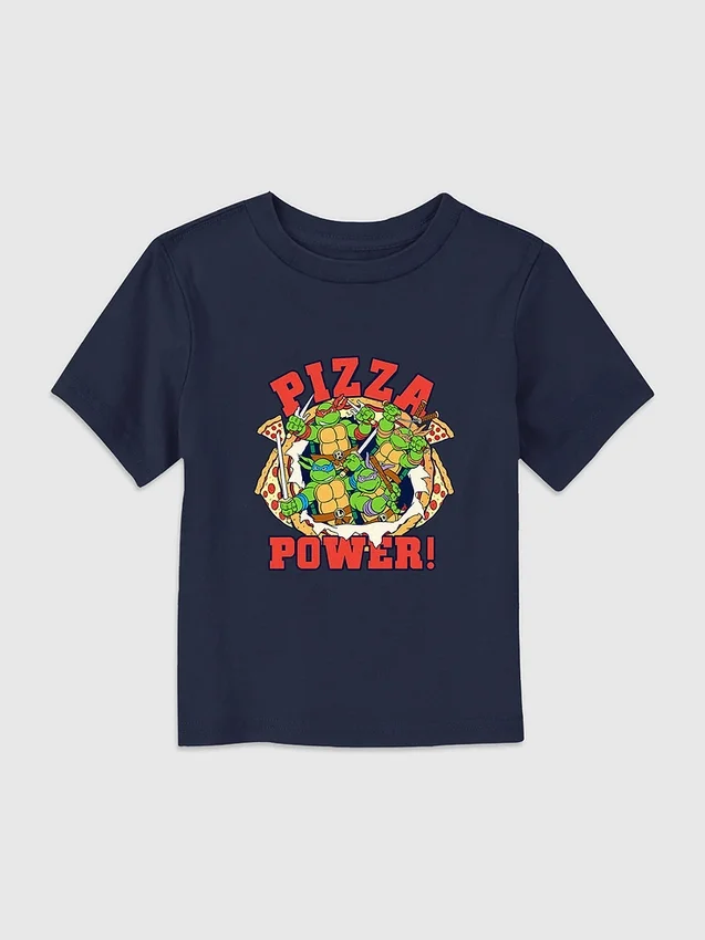 Maglietta "Pizza Power" delle Tartarughe Ninja per bambini