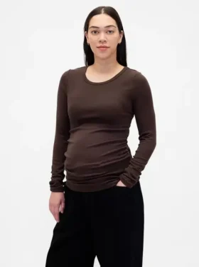 Maglietta premaman moderna a girocollo
