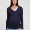 Maglietta premaman moderna con scollo a V