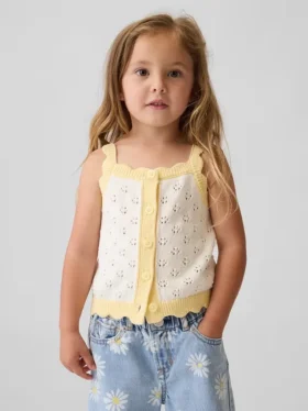 Maglione a blocchi di colore in maglia pointelle per neonato & bebè