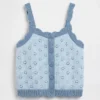 Maglione a blocchi di colore in maglia pointelle per neonato & bebè