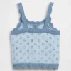 Maglione a blocchi di colore in maglia pointelle per neonato & bebè