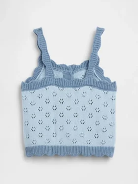 Maglione a blocchi di colore in maglia pointelle per neonato & bebè