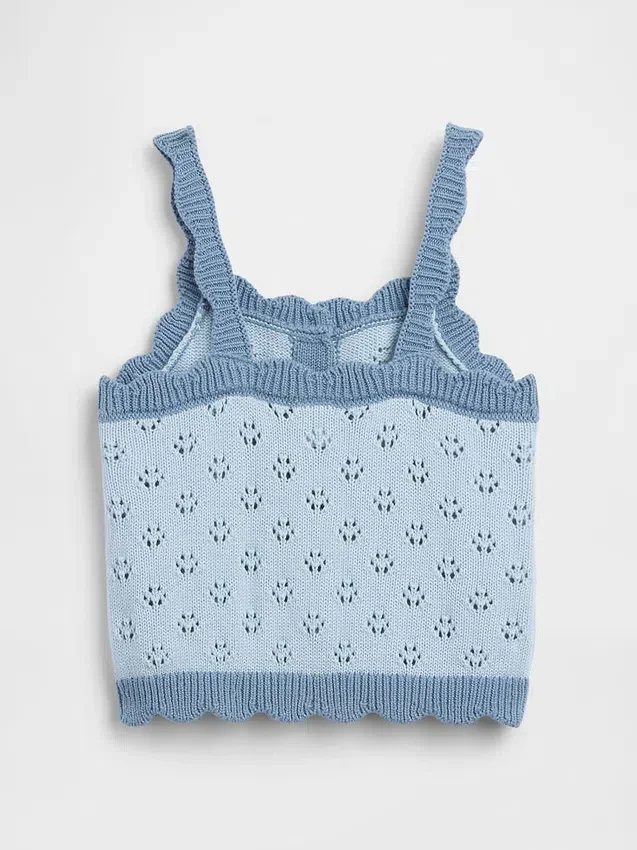 Maglione a blocchi di colore in maglia pointelle per neonato & bebè