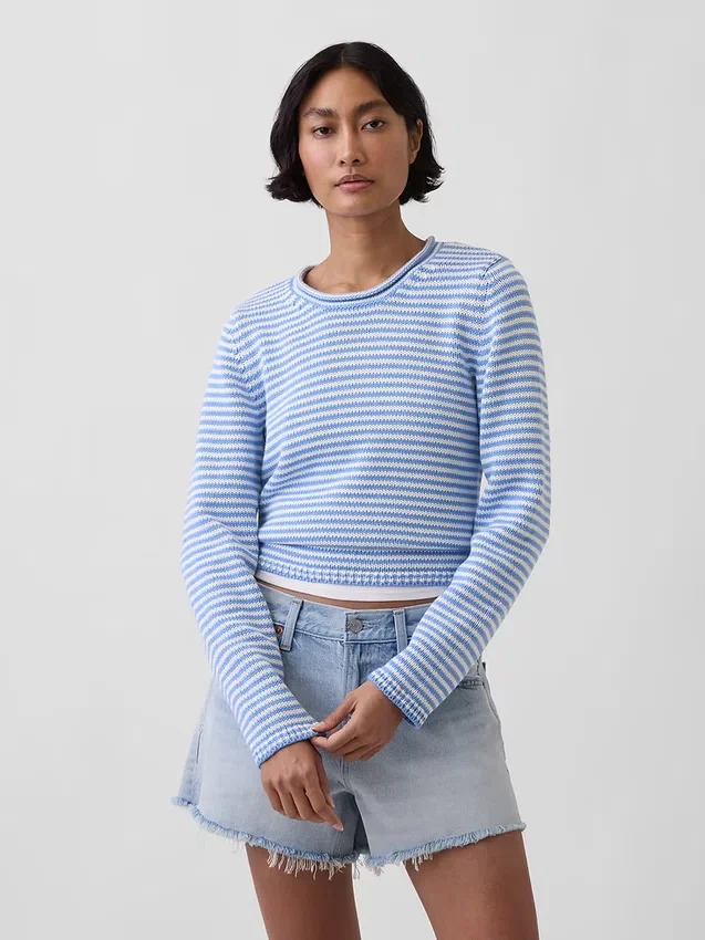 Maglione a collo alto 100% cotone