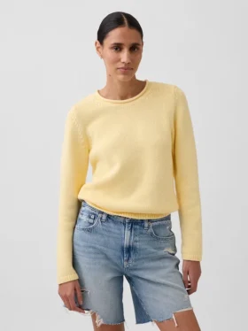 Maglione a collo alto 100% cotone
