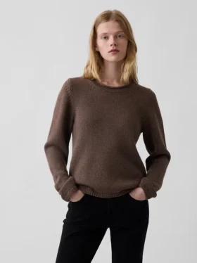 Maglione a collo alto 100% cotone