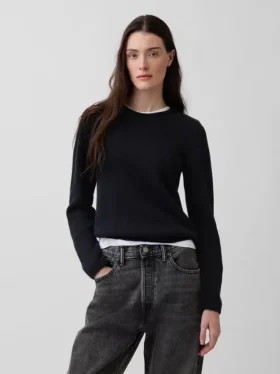 Maglione a collo alto 100% cotone
