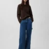 Maglione a collo alto 100% cotone