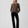 Maglione a collo alto 100% cotone