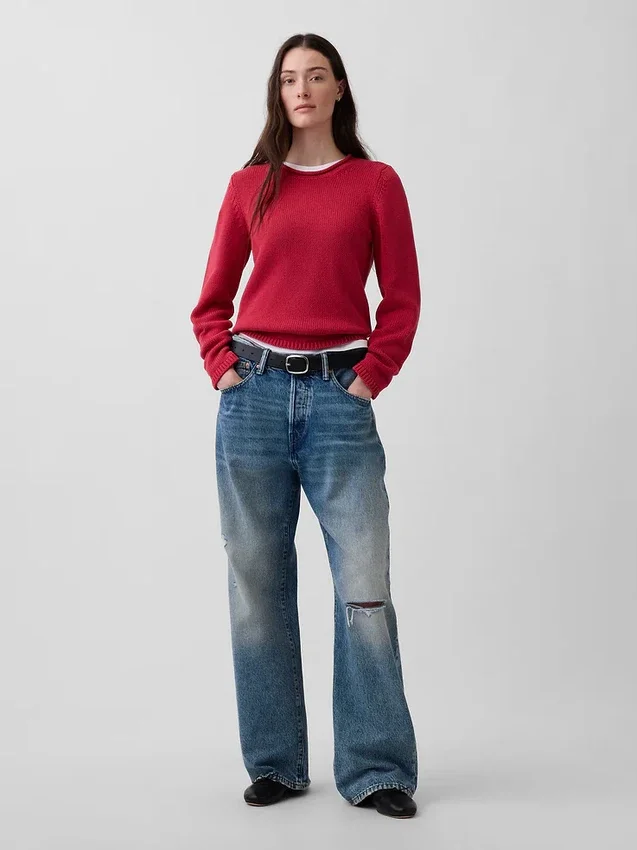 Maglione a collo alto 100% cotone