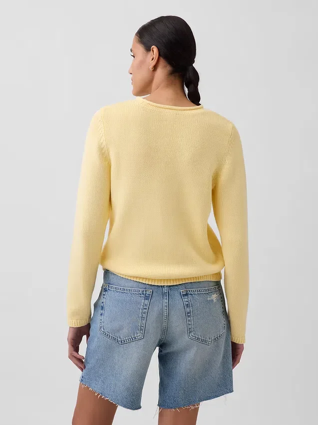 Maglione a collo alto 100% cotone