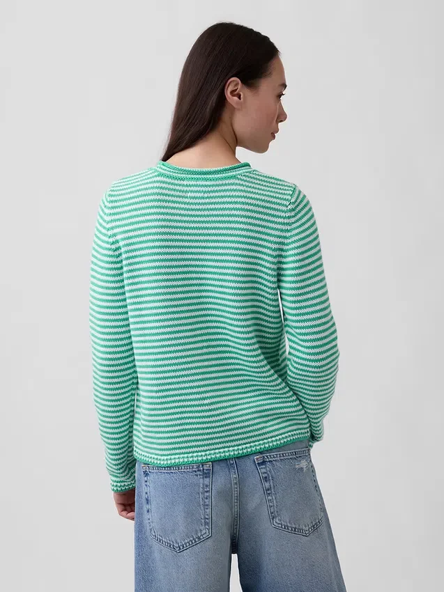 Maglione a collo alto 100% cotone