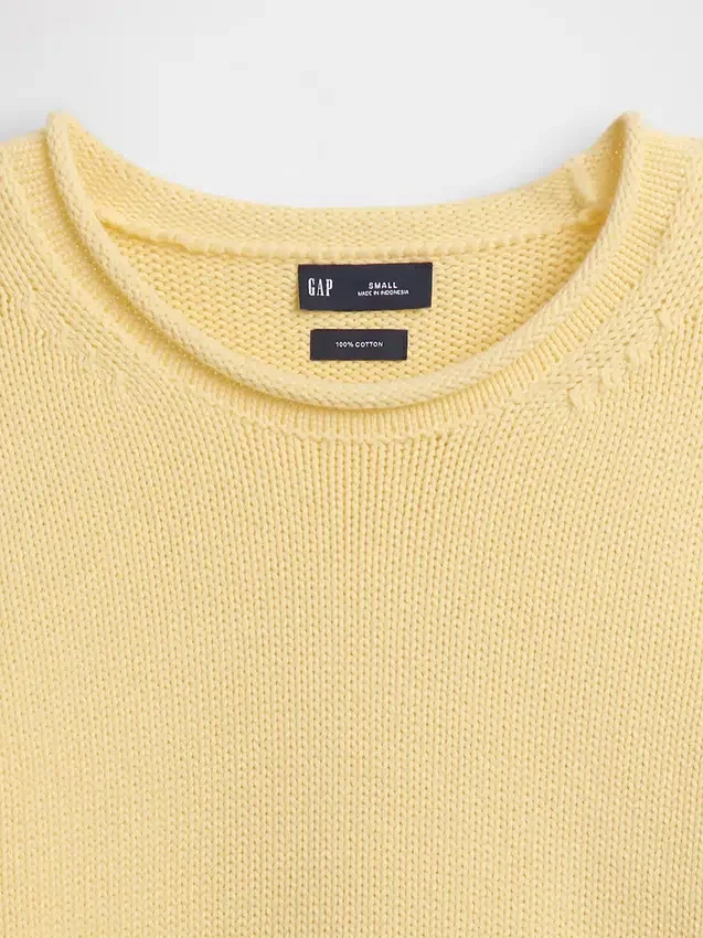 Maglione a collo alto 100% cotone