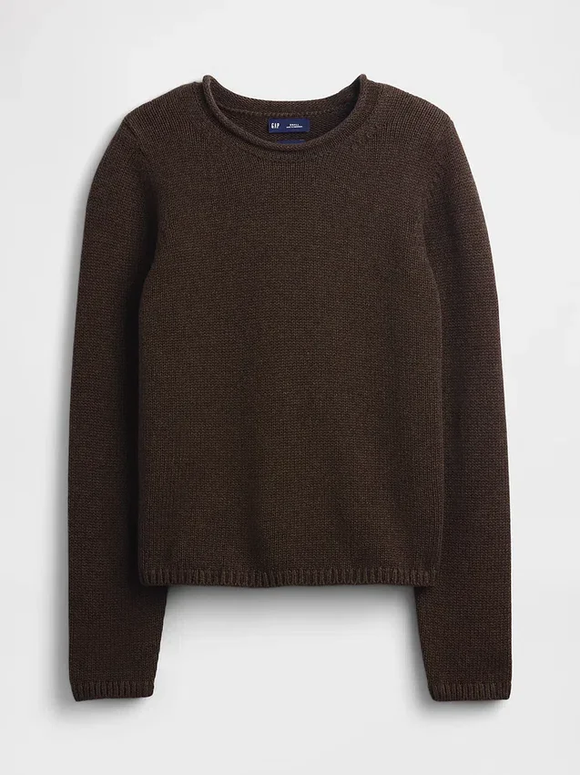 Maglione a collo alto 100% cotone